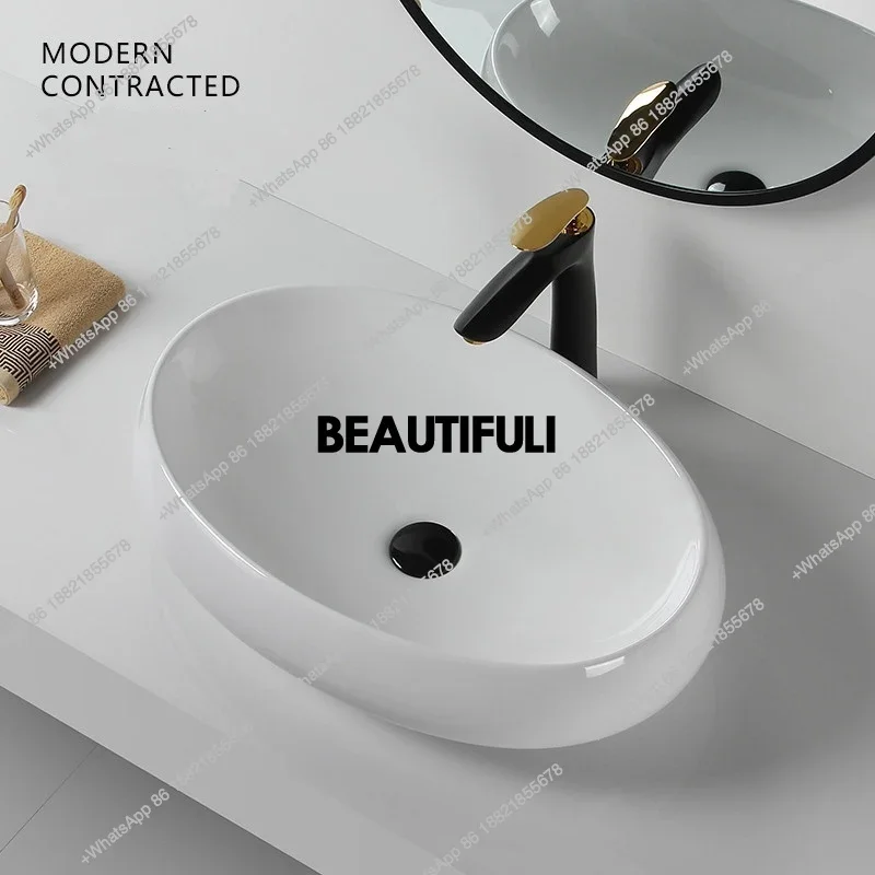 RR Simple Countertop Basin Oval Bathroom Washbasin Ceramic Washbasin Balcony Washbasin Narrow Home Art Basin
RR Simple Countertop Basin Oval Bathroom Washbasin Ceramic Washbasin Balcony Washbasin Narrow Home Art Basin