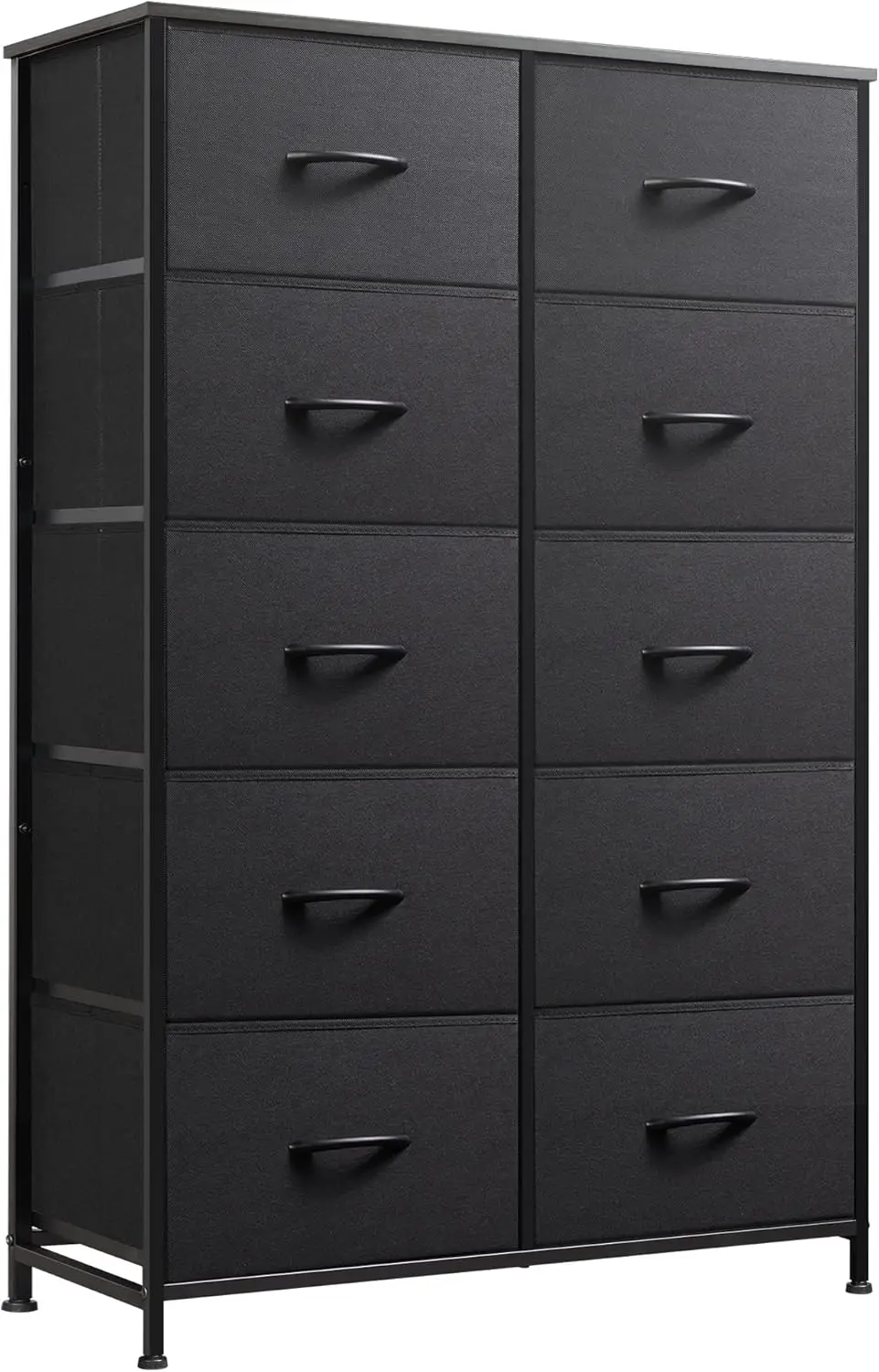 Tall Black Dresser with 10 Drawers, Bedroom Furniture Storage Organizer Unit for Closet and Living Room
Tall Black Dresser with 10 Drawers, Bedroom Furniture Storage Organizer Unit for Closet and Living Room