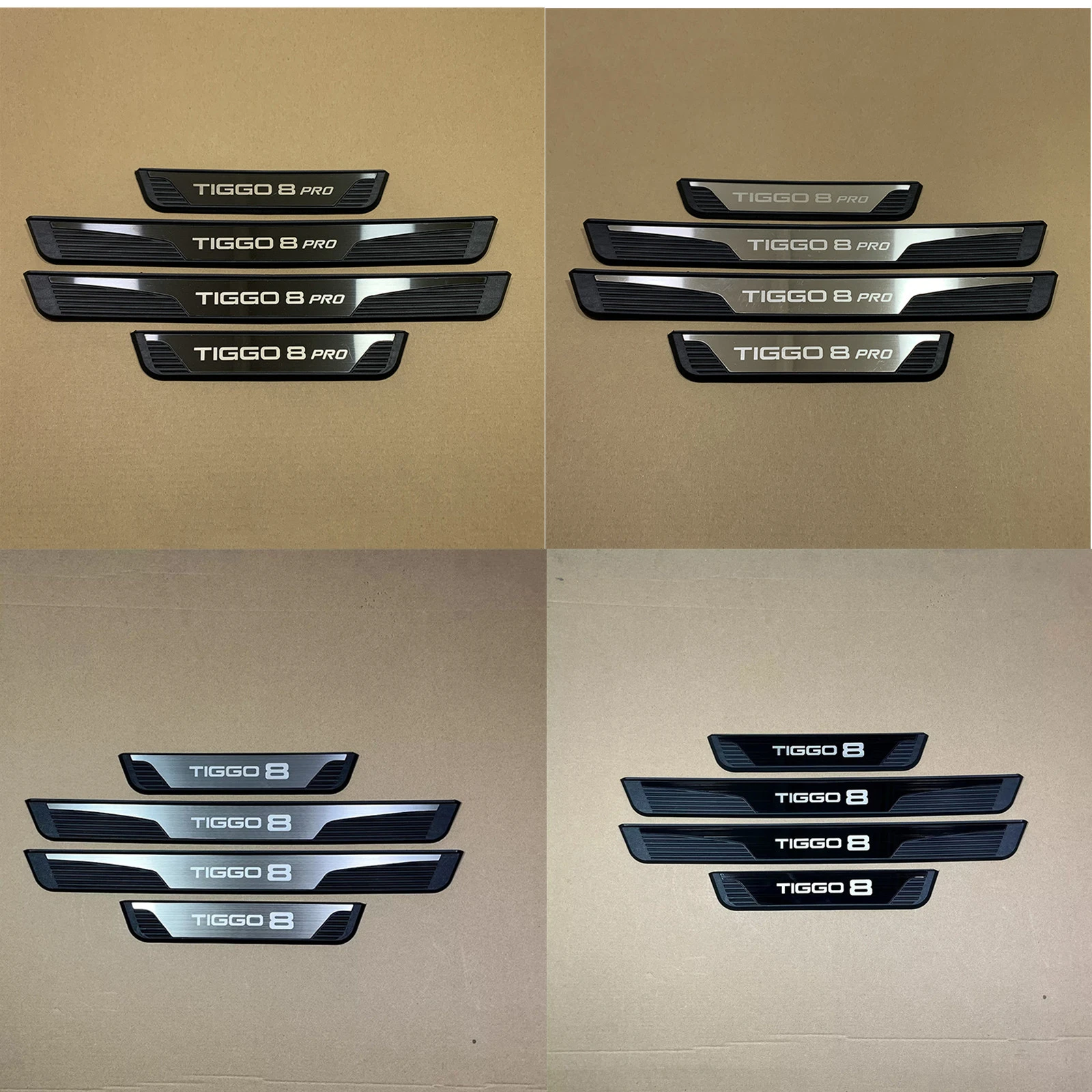 4PCS Plastic Stainless Steel For CHERY Tiggo 8 Pro 2019-2026 Car Accessories Auto Door Sill Pedal Welcome Scuff Plate Cover
4PCS Plastic Stainless Steel For CHERY Tiggo 8 Pro 2019-2026 Car Accessories Auto Door Sill Pedal Welcome Scuff Plate Cover