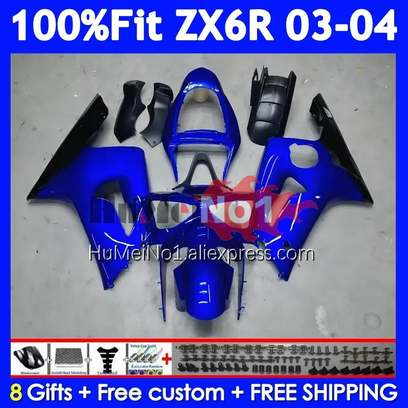 Injection Body For KAWASAKI NINJA ZX 6R 600 636 6 R ZX600 205No.11 ZX-6R ZX636 ZX6R 03 04 blue glossy ZX-636 2003 2004 Fairings
Injection Body For KAWASAKI NINJA ZX 6R 600 636 6 R ZX600 205No.11 ZX-6R ZX636 ZX6R 03 04 blue glossy ZX-636 2003 2004 Fairings