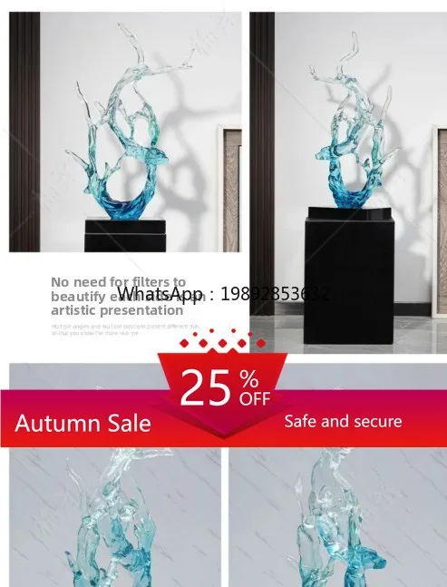 ZZ Wind and Water Ornament Transparent Waves Abstract Sculpture Hotel Model Room Decoration
ZZ Wind and Water Ornament Transparent Waves Abstract Sculpture Hotel Model Room Decoration