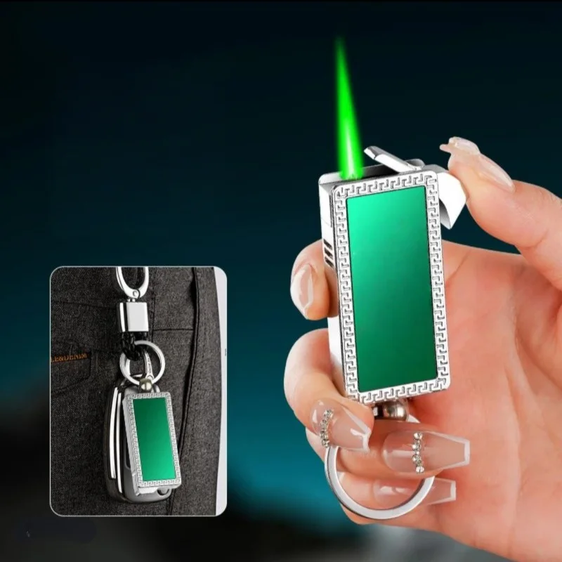 Mini Metal Keychain Inflatable Lighter Windproof Outdoor Portable Mirror Multifunctional Spray Green Flame Butane Lighter
Mini Metal Keychain Inflatable Lighter Windproof Outdoor Portable Mirror Multifunctional Spray Green Flame Butane Lighter