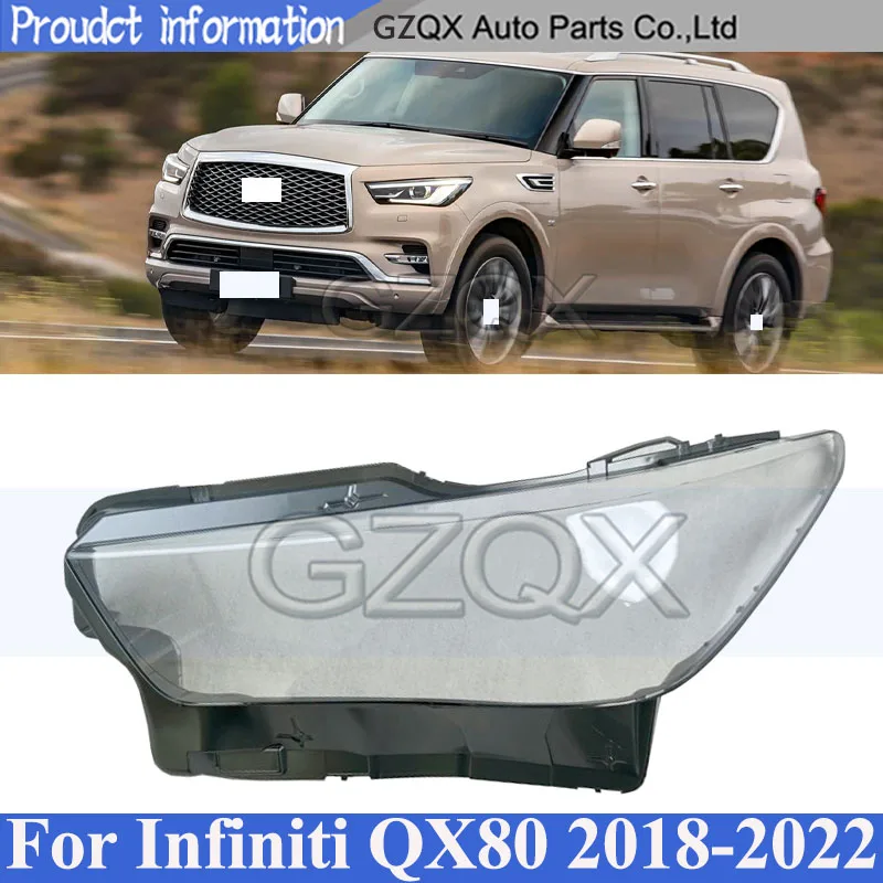 CAPQX Front Bumper Headlight Cover Shell Shade For Infiniti QX80 2018-2022 Head Lamp Glass Head Light Lens
CAPQX Front Bumper Headlight Cover Shell Shade For Infiniti QX80 2018-2022 Head Lamp Glass Head Light Lens