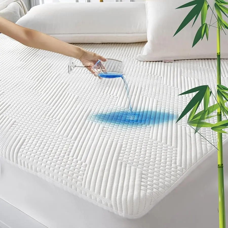 Waterproof California King Mattress Protector Rayon Bamboo - 3D Air Fiber Cooling Mattress Co er Breathable Ultra Soft, Mattress
Waterproof California King Mattress Protector Rayon Bamboo - 3D Air Fiber Cooling Mattress Co er Breathable Ultra Soft, Mattress