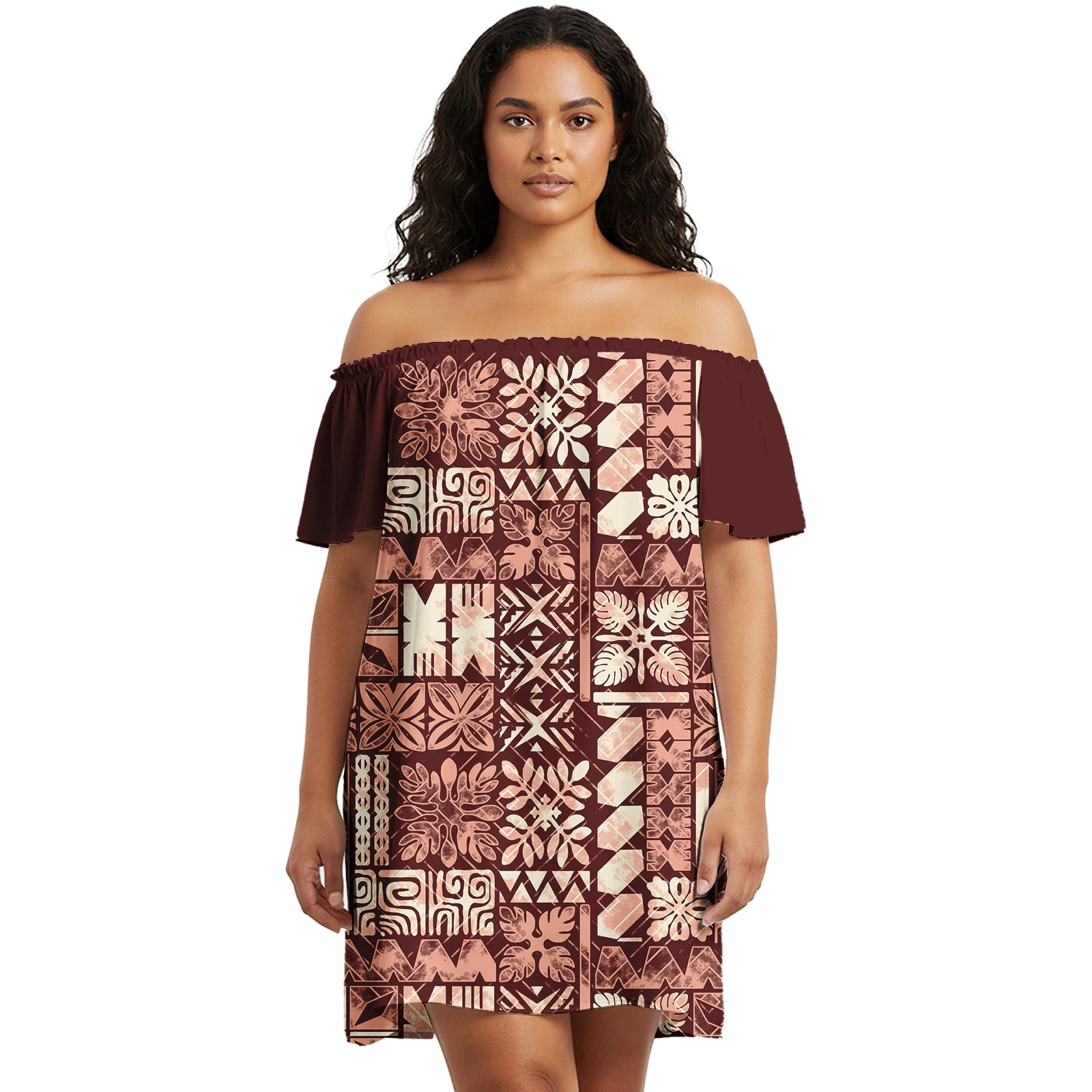 Customized Print Plus Size Women's Samoa Island Polynesian Tribal Print Breathable Slim Beach Casual Vacation Hawaiian Dress
Customized Print Plus Size Women's Samoa Island Polynesian Tribal Print Breathable Slim Beach Casual Vacation Hawaiian Dress