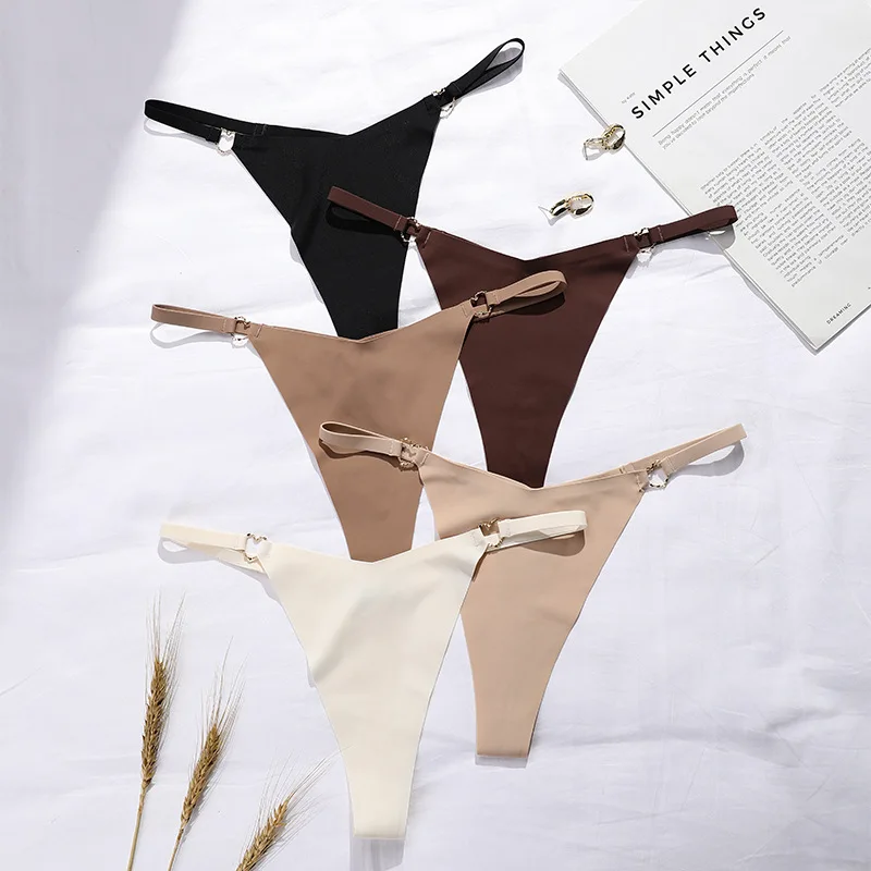 Exquisite Thin Belt Low Waist Love Ring Seamless Ice Silk Underwear Sexy plus Size Cotton Crotch T-String for Women Underwear
Exquisite Thin Belt Low Waist Love Ring Seamless Ice Silk Underwear Sexy plus Size Cotton Crotch T-String for Women Underwear