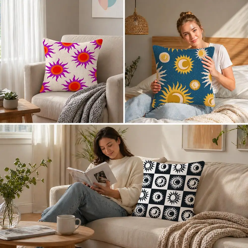 Hippie Spiral Sun Print Cushion Cover Natural Linen Pillowcase Set, All-in-One Decor for Sofa, Bedroom & Chair
Hippie Spiral Sun Print Cushion Cover Natural Linen Pillowcase Set, All-in-One Decor for Sofa, Bedroom & Chair