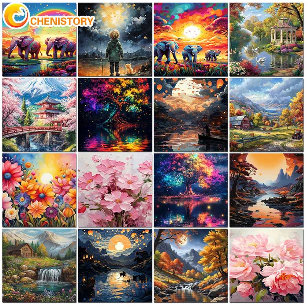CHENISTORY Oil Paint By Numbers Landscapes Acrylic Drawing Canvas Painting By Numbers Scenery For Adults Home Decoration Gift
CHENISTORY Oil Paint By Numbers Landscapes Acrylic Drawing Canvas Painting By Numbers Scenery For Adults Home Decoration Gift