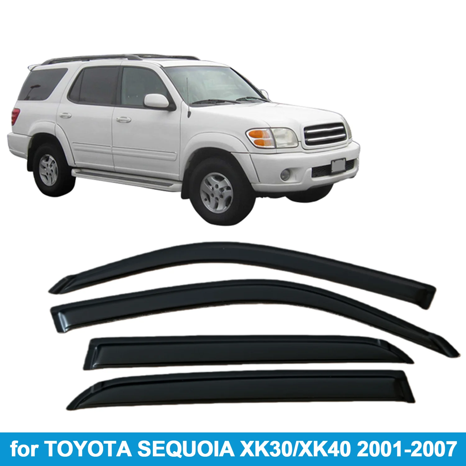 Оконный козырек для TOYOTA SEQUOIA XK30/XK40 2001-2007, защита от дождя, боковой дефлектор, защита от атмосферных воздействий, лента для наружного крепления
Оконный козырек для TOYOTA SEQUOIA XK30/XK40 2001-2007, защита от дождя, боковой дефлектор, защита от атмосферных воздействий, лента для наружного крепления