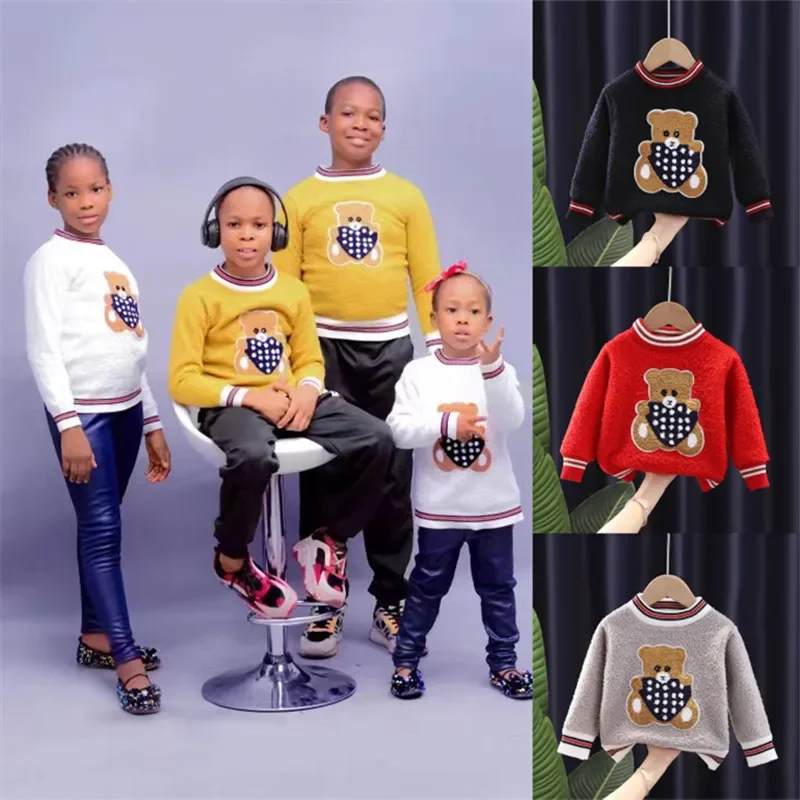 Winter Baby Boys Cartoon Bear Knitted Sweaters Fall Toddler Girl Turtleneck Thick Fleece Christmas Sweater Kids Clothes Pullover
Winter Baby Boys Cartoon Bear Knitted Sweaters Fall Toddler Girl Turtleneck Thick Fleece Christmas Sweater Kids Clothes Pullover