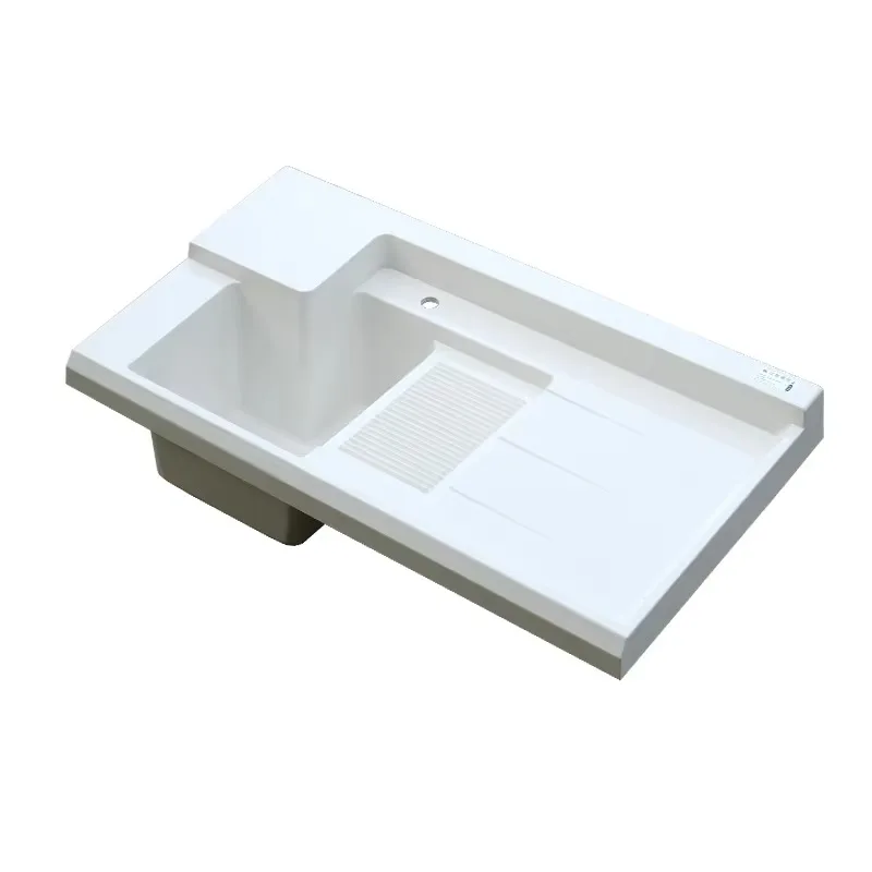 Quartz stone integrated balcony laundry pool bathroom large basin washing machine basin
Quartz stone integrated balcony laundry pool bathroom large basin washing machine basin