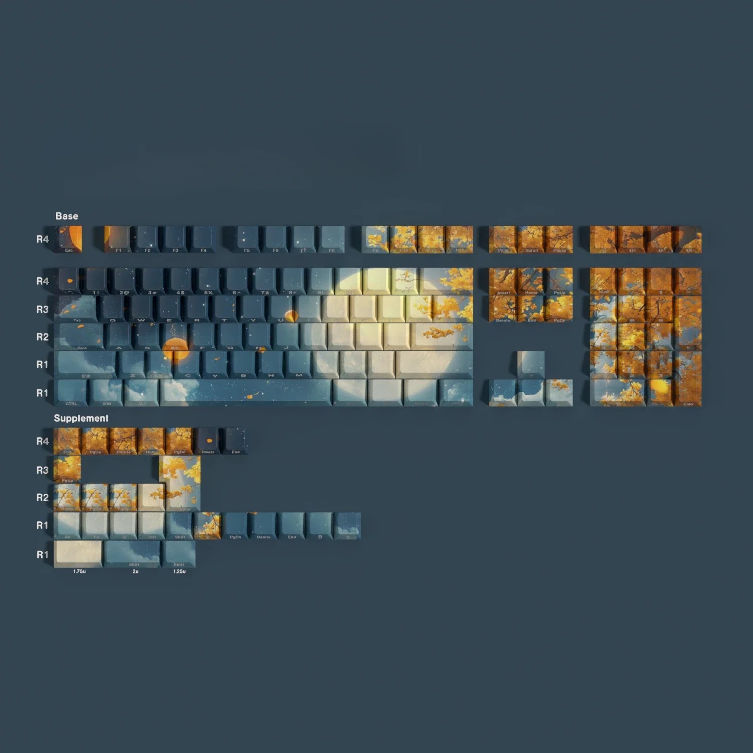 Golden Autumn Keycap Side Engraved Characters Light Transmission Pbt Sublimation Original Factory Height
Golden Autumn Keycap Side Engraved Characters Light Transmission Pbt Sublimation Original Factory Height