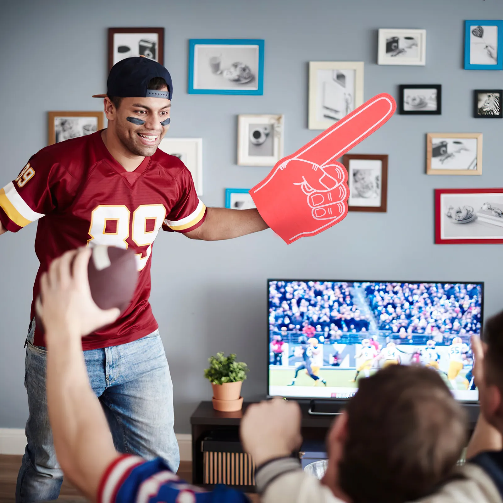 4Pcs Large Foam Fingers Comfortable Eva Foam Anti-Slip Grip Design Football Events Supply Cheer Prop Sports Finger
4Pcs Large Foam Fingers Comfortable Eva Foam Anti-Slip Grip Design Football Events Supply Cheer Prop Sports Finger