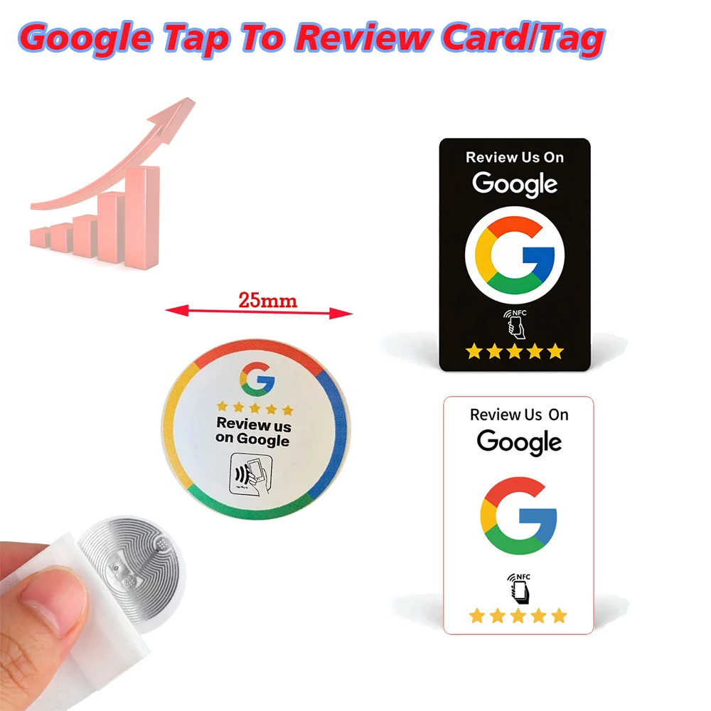 RFID Tag Google Review NFC Card Tag Increase Your Reviews Google Tap To Review Cards Boost Review NFC Sticker Google
RFID Tag Google Review NFC Card Tag Increase Your Reviews Google Tap To Review Cards Boost Review NFC Sticker Google