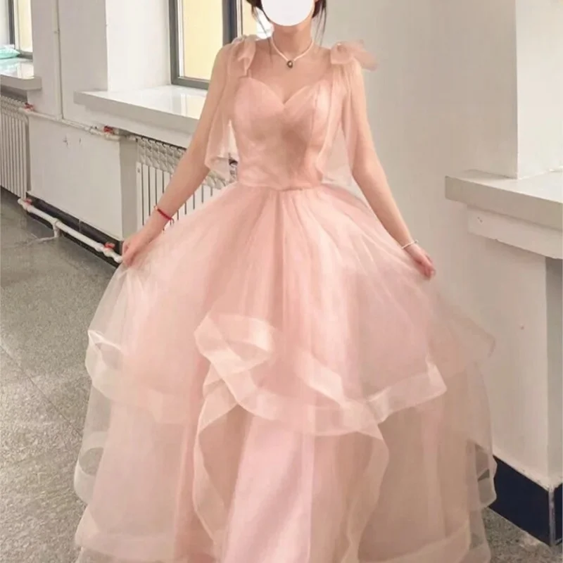Evening Dress Women's Pink Adult Ceremony Graduation Art Exam Host Little Man
Evening Dress Women's Pink Adult Ceremony Graduation Art Exam Host Little Man