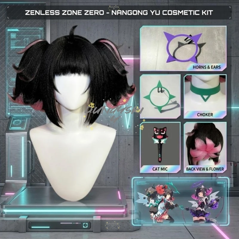 35cm Black Pink Cosplay Wig Zenless Zone Zero Nangong Yu Angels of Delusion Heat Resistant Synthetic Hair for Role Play
35cm Black Pink Cosplay Wig Zenless Zone Zero Nangong Yu Angels of Delusion Heat Resistant Synthetic Hair for Role Play