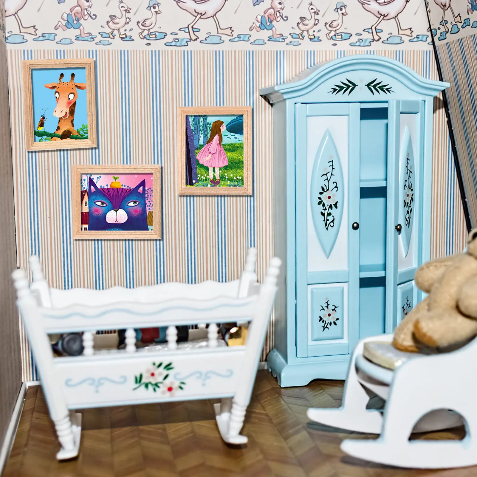6Pcs Realistic Tiny Wooden Picture Frames Set for Miniature Houses Interior Decoration Microscale Room Layout Props Dollhouse
6Pcs Realistic Tiny Wooden Picture Frames Set for Miniature Houses Interior Decoration Microscale Room Layout Props Dollhouse