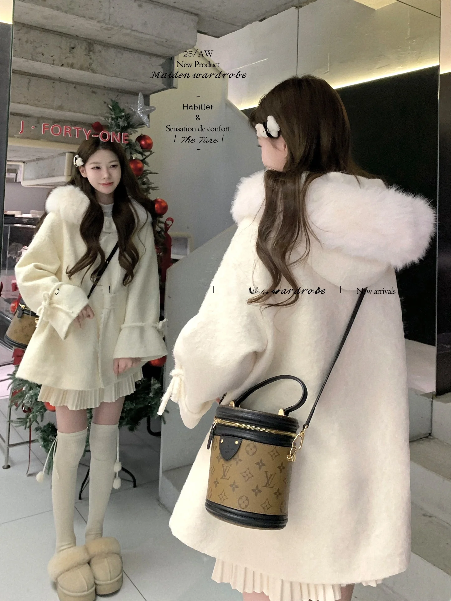 Женское зимнее шерстяное пальто Theture Girl с капюшоном и меховым воротником, средней длины, утепленное, модное, милое, эксклюзивно онлайн, 2025
Женское зимнее шерстяное пальто Theture Girl с капюшоном и меховым воротником, средней длины, утепленное, модное, милое, эксклюзивно онлайн, 2025