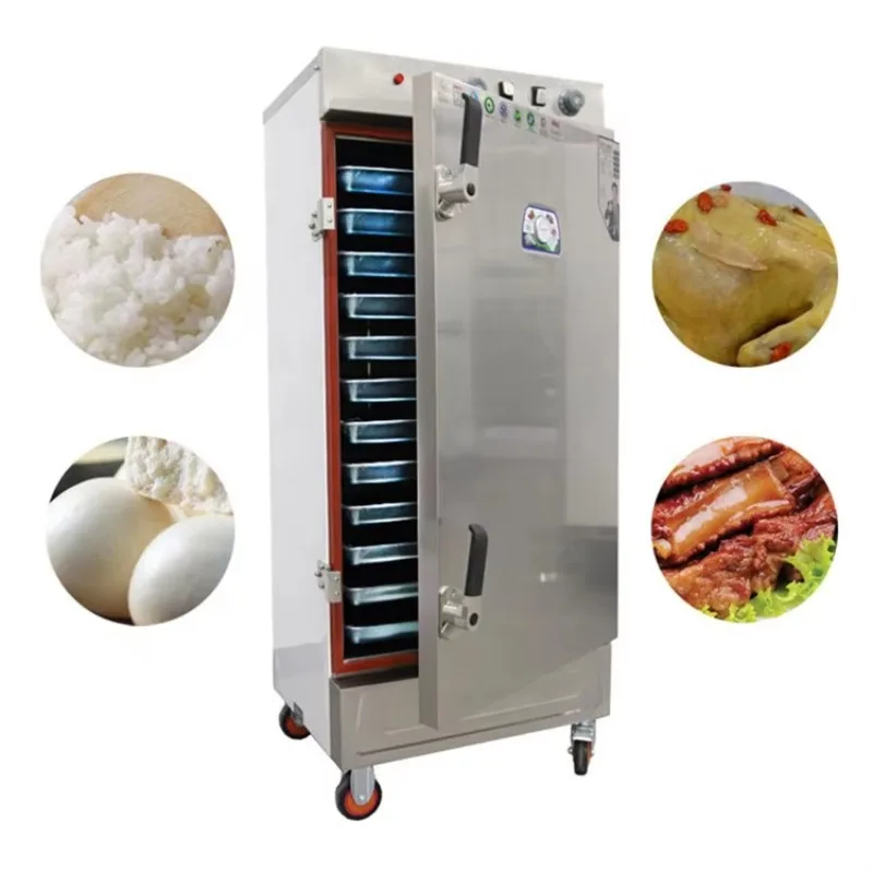 Commercial Rice Steamer Gas Electric Stainless Steel Rice Steaming Machine
Commercial Rice Steamer Gas Electric Stainless Steel Rice Steaming Machine
