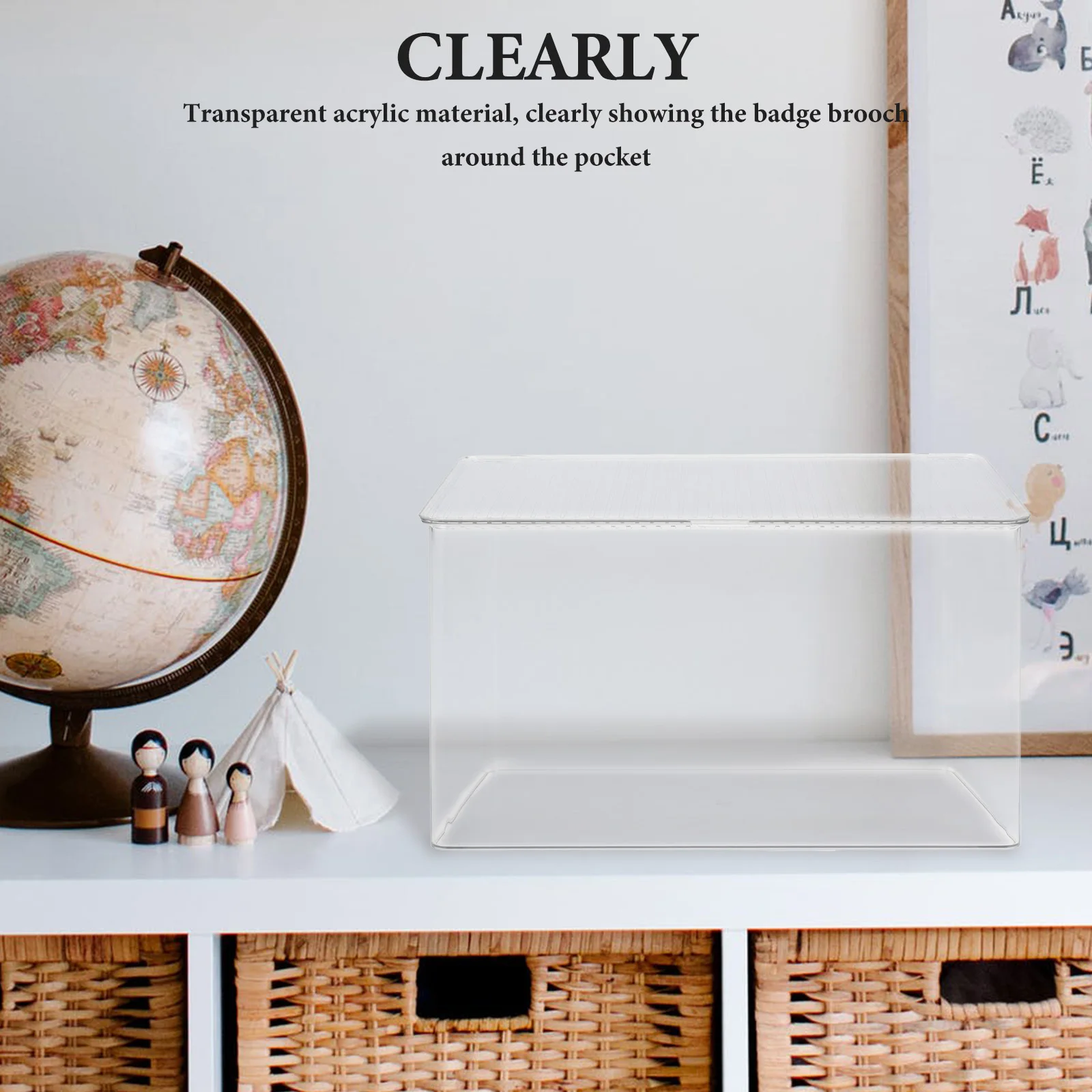 Large Capacity Clear Acrylic Storage Box for Pins Badges Anime Items Compact Portable Display Case for Easy Viewing
Large Capacity Clear Acrylic Storage Box for Pins Badges Anime Items Compact Portable Display Case for Easy Viewing