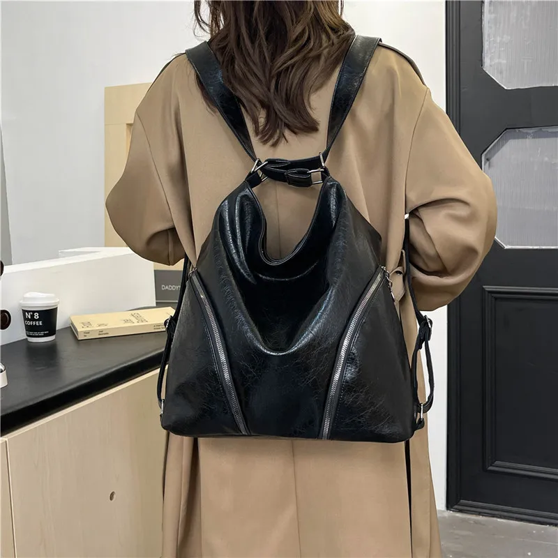 Рюкзак нового дизайна, женская сумка через плечо из искусственной кожи, повседневная сумка через плечо для девочек, водонепроницаемая рабочая школьная сумка, кошелек
Рюкзак нового дизайна, женская сумка через плечо из искусственной кожи, повседневная сумка через плечо для девочек, водонепроницаемая рабочая школьная сумка, кошелек