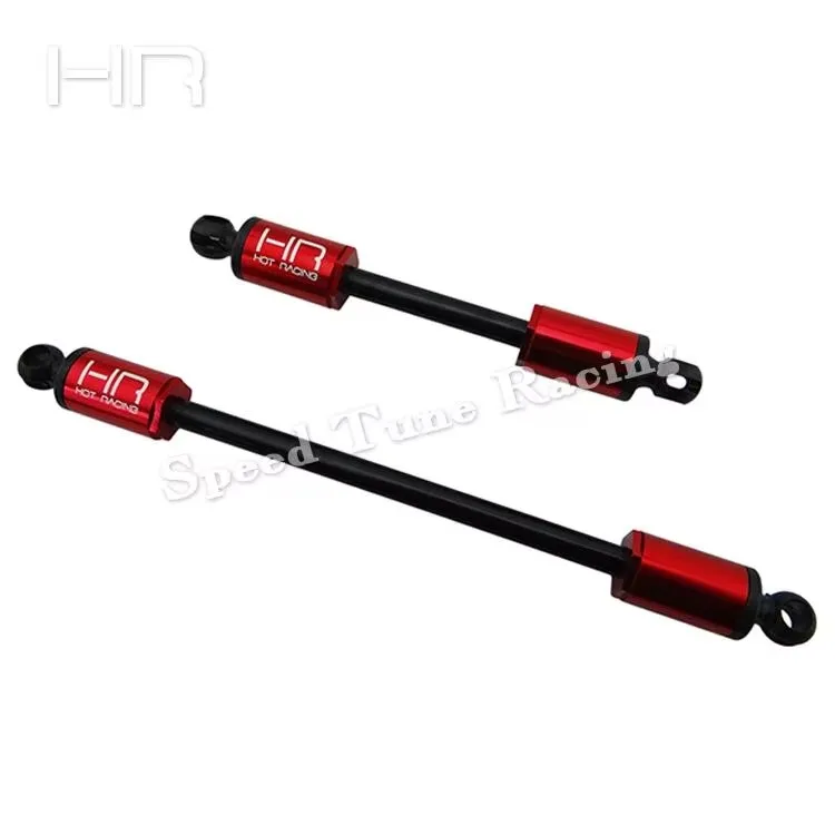 Hot Racing upgrade heavy duty telescoping hard steel drive shafts with universal joints for the Axial SCX10 II
Hot Racing upgrade heavy duty telescoping hard steel drive shafts with universal joints for the Axial SCX10 II