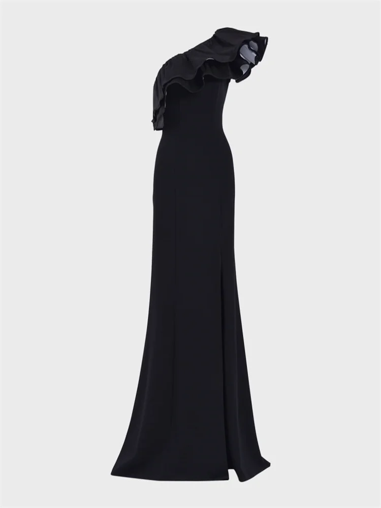 New Arrival One-Shoulder Neckline Sleeveless A-Line Evening Dress Back Zipper Floor-Sweeping Hem Side Slit Gown For Women 2024
New Arrival One-Shoulder Neckline Sleeveless A-Line Evening Dress Back Zipper Floor-Sweeping Hem Side Slit Gown For Women 2024