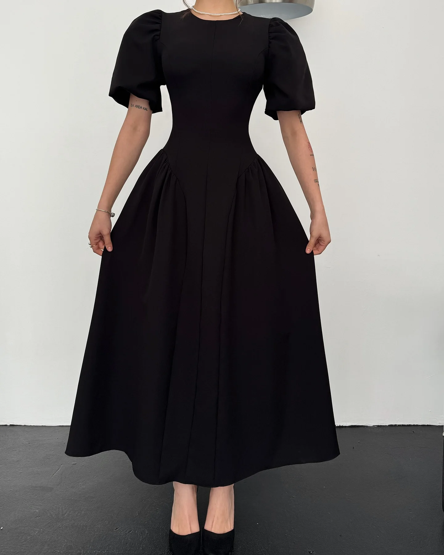 Customized Graceful Black Jersey Evening Dress Temperament Crew Neck Long Sleeves Prom Dress Delicate Celebrity Gow
Customized Graceful Black Jersey Evening Dress Temperament Crew Neck Long Sleeves Prom Dress Delicate Celebrity Gow