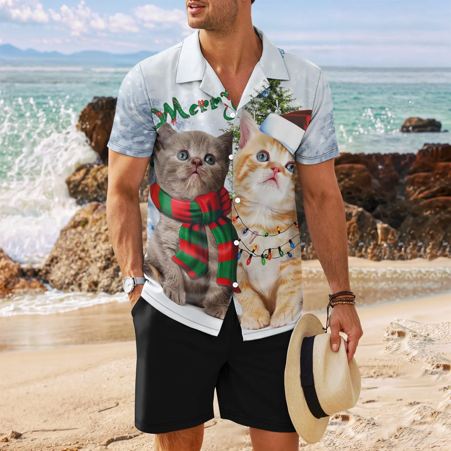 3D personalized style high-definition digital printing casual versatile fashion trend muscle funny Cuban collar short sleeved sh
3D personalized style high-definition digital printing casual versatile fashion trend muscle funny Cuban collar short sleeved sh