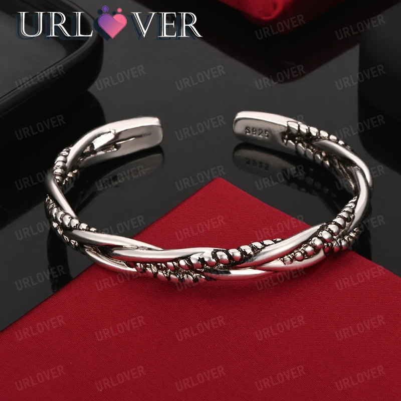 Fashion Trend Jewelry Fine Accessories New 925 Sterling Silver Bangle Women Valentine's Day Wedding Party Christmas Gift
Fashion Trend Jewelry Fine Accessories New 925 Sterling Silver Bangle Women Valentine's Day Wedding Party Christmas Gift