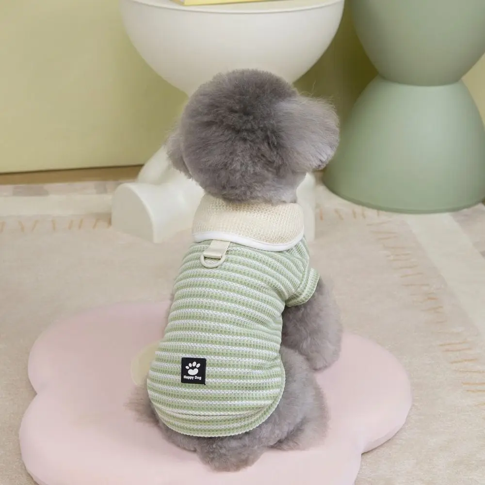 Pet T-shirt Lapel Puppy Striped Pullover Casual Thin Dog Short Sleeve Polyester Breathable Dog Clothing for Small Dogs
Pet T-shirt Lapel Puppy Striped Pullover Casual Thin Dog Short Sleeve Polyester Breathable Dog Clothing for Small Dogs