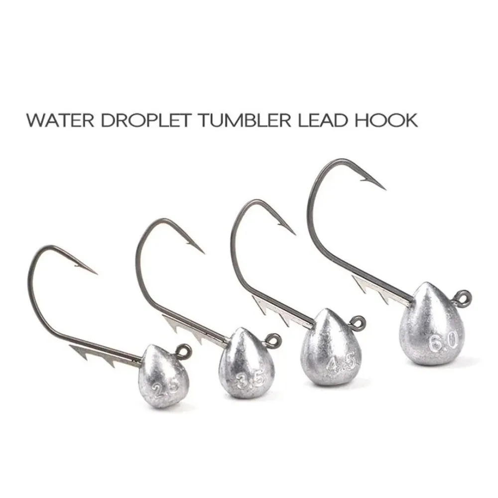 Carbon Steel Jig Head Hook Soft Lure 2.5g/3.5g/4.5g/6g Enhanced Bait Action Hook Sharp Metal Lip Soft Worm Fishing Hook 
Carbon Steel Jig Head Hook Soft Lure 2.5g/3.5g/4.5g/6g Enhanced Bait Action Hook Sharp Metal Lip Soft Worm Fishing Hook