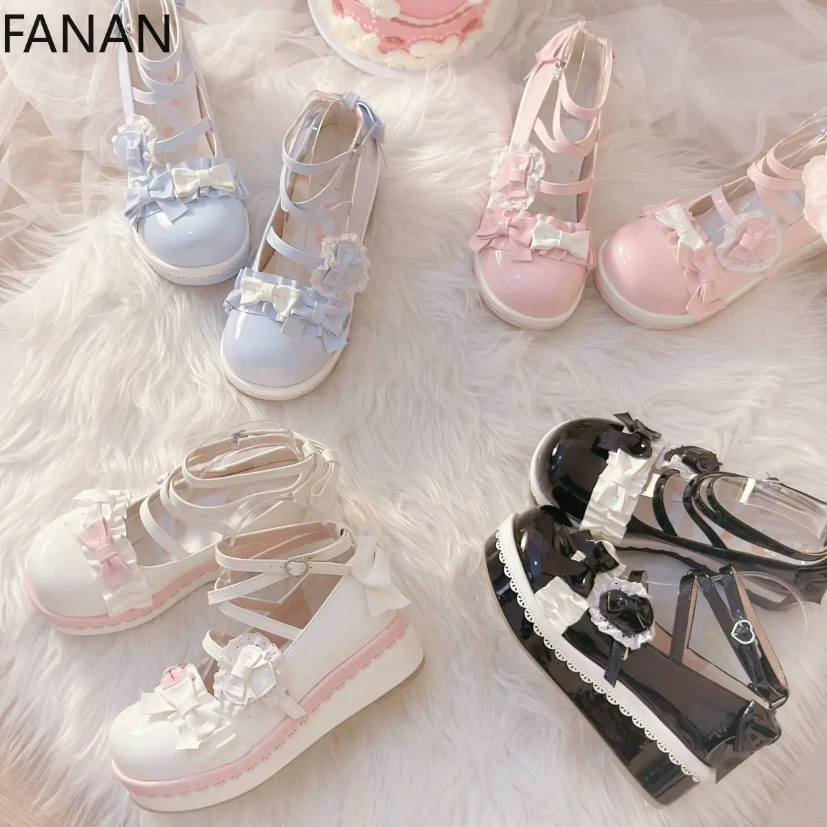 Lolita High Heels Women Flat Shoes Platform Thick Sole Non-Slip Cute JK Uniform Shoes Pink Elegant Leather Pumps Japanese
Lolita High Heels Women Flat Shoes Platform Thick Sole Non-Slip Cute JK Uniform Shoes Pink Elegant Leather Pumps Japanese