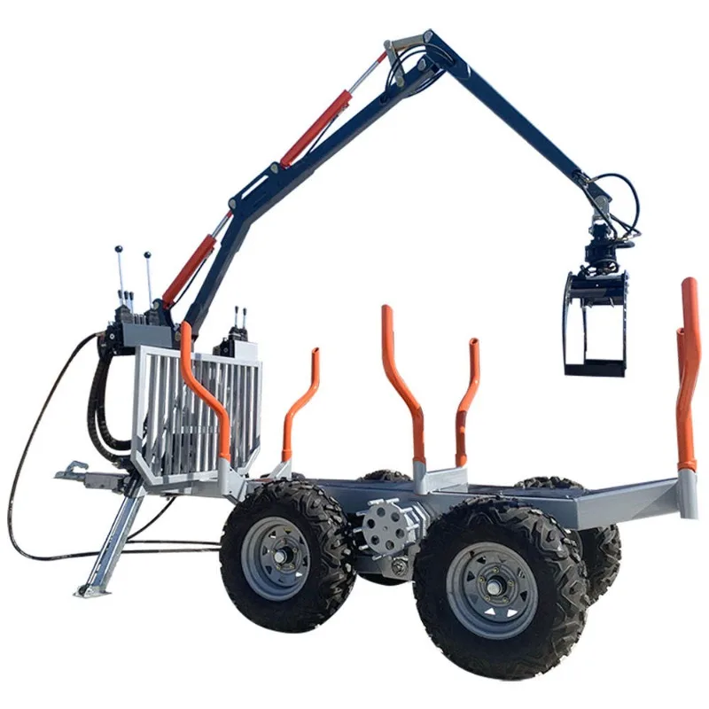 Wholesale Forestry Machinery Log Trailer with Crane | Heavy Duty Timber Transport Trailer | Hydraulic Grapple Loader for Logging
Wholesale Forestry Machinery Log Trailer with Crane | Heavy Duty Timber Transport Trailer | Hydraulic Grapple Loader for Logging