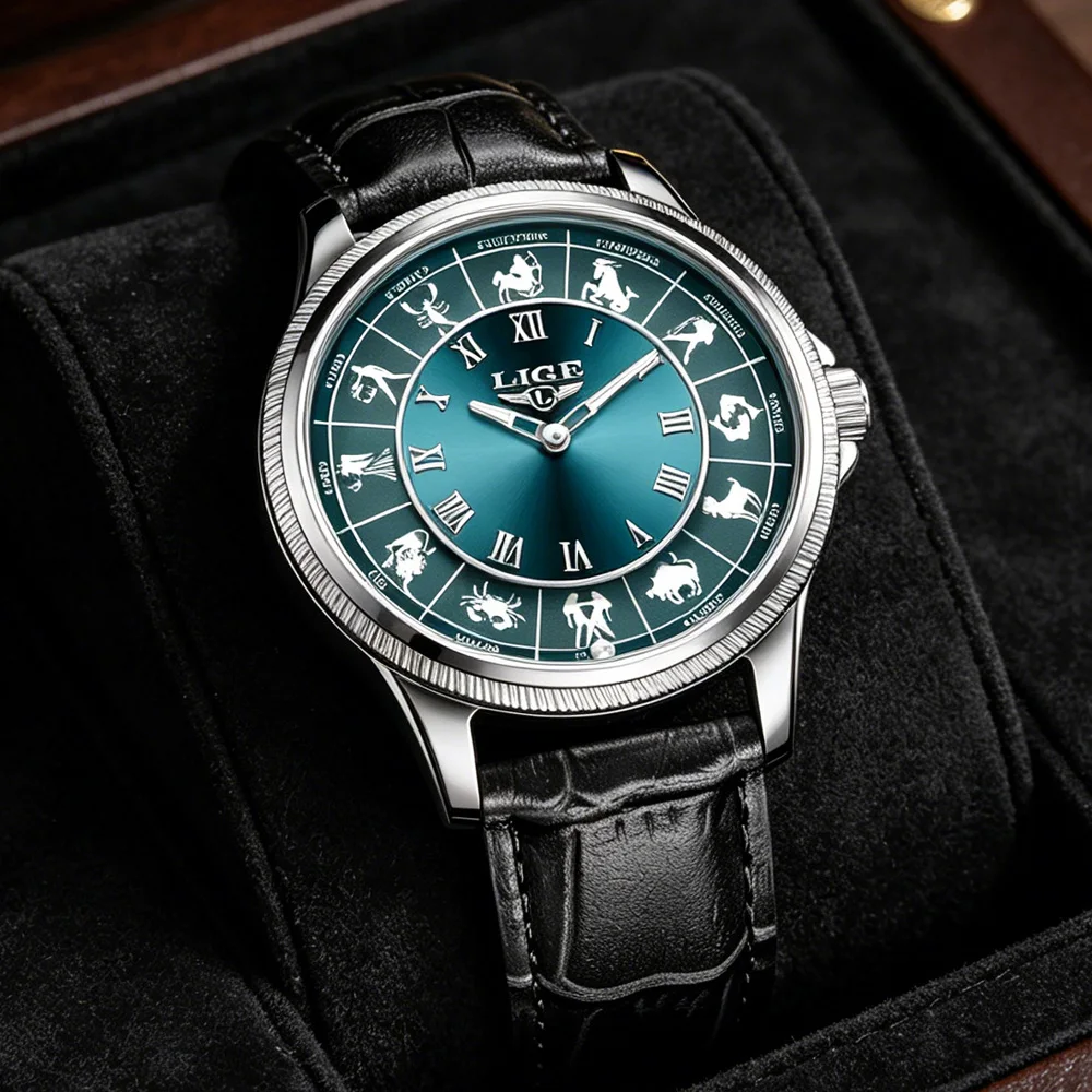 LIGE Fashion Watch Men Constellation Luxury Quartz Wristwatch 30M Waterproof Luminous Creative Gifts For Mens Watches Reloj
LIGE Fashion Watch Men Constellation Luxury Quartz Wristwatch 30M Waterproof Luminous Creative Gifts For Mens Watches Reloj