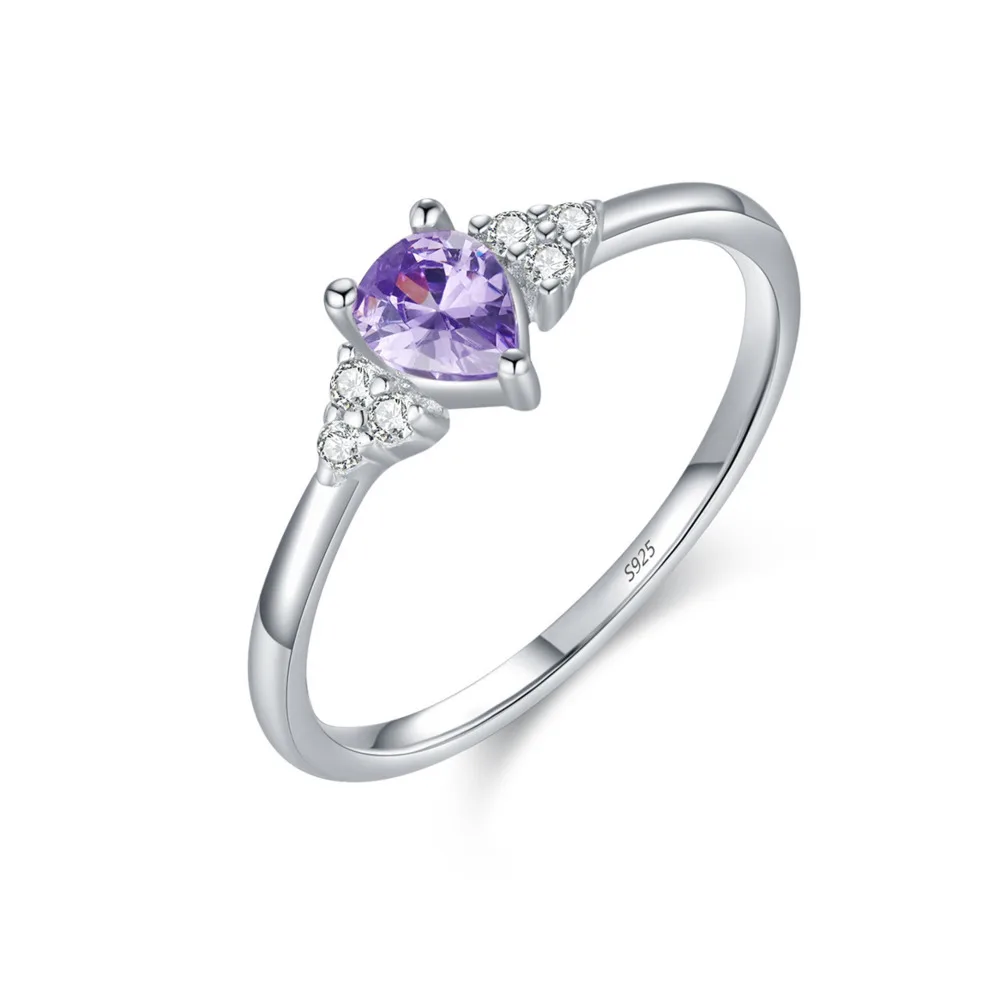 BR s925 Sterling Silver Elegant Purple Ring with Rich Purple Charm, Steady and Graceful - A Great Gift for Girlfriend
BR s925 Sterling Silver Elegant Purple Ring with Rich Purple Charm, Steady and Graceful - A Great Gift for Girlfriend