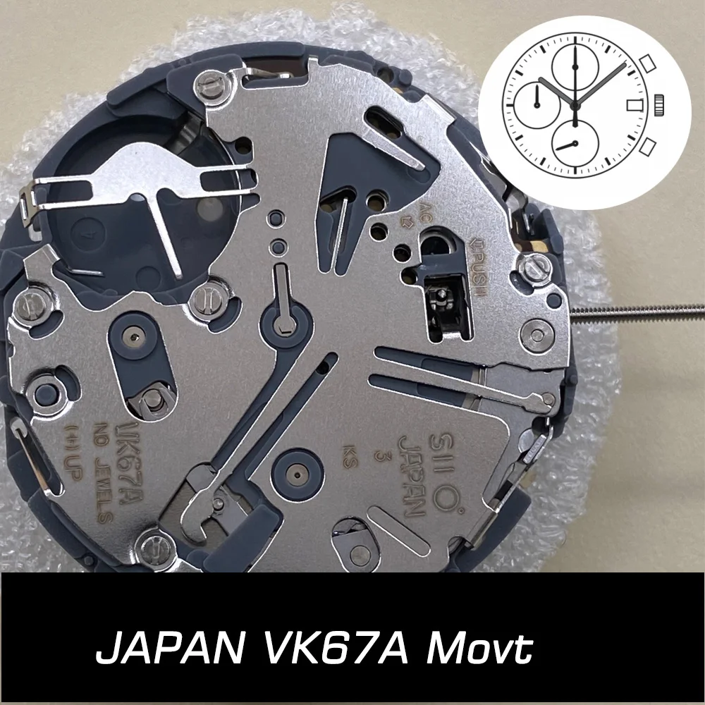 Watch VK67A Quartz Movement Replace for Watch Mechanism Chronograph Single Date Repair Parts Small Second Hand
Watch VK67A Quartz Movement Replace for Watch Mechanism Chronograph Single Date Repair Parts Small Second Hand
