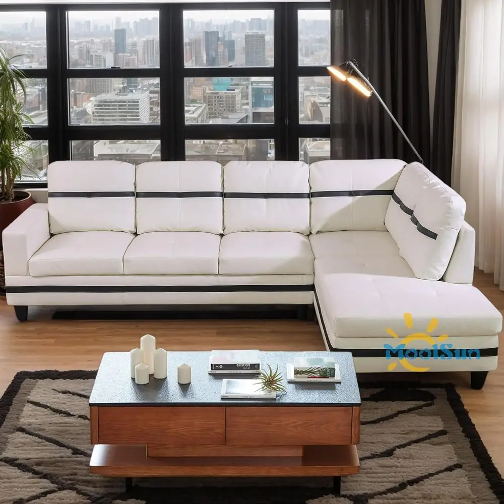 Luxury L-Shaped Sofa Set, Synthetic Leather, Ideal for Living Rooms, Bedrooms, Apartments, and Offices
Luxury L-Shaped Sofa Set, Synthetic Leather, Ideal for Living Rooms, Bedrooms, Apartments, and Offices