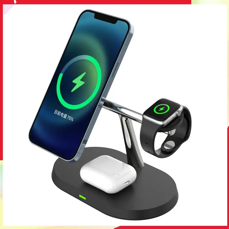 B18B 5W Three-In-One Magnetic Wireless Charger Fast Charging Station, Suitable For Products And Other Devices
B18B 5W Three-In-One Magnetic Wireless Charger Fast Charging Station, Suitable For Products And Other Devices