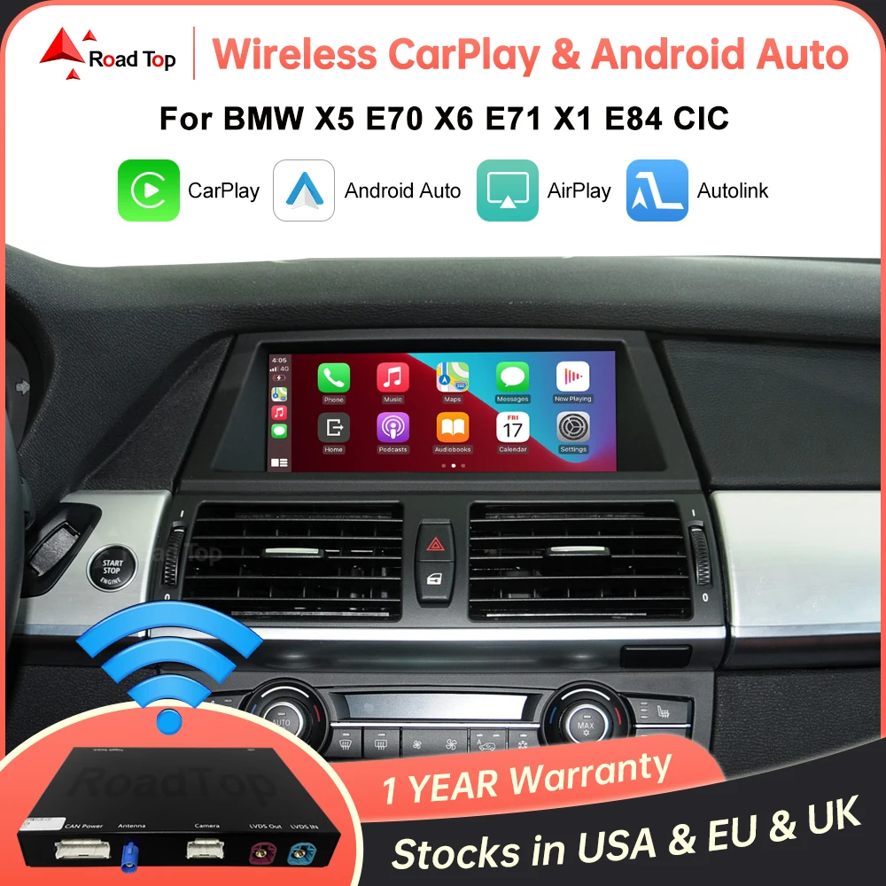 Беспроводная система CarPlay Android Auto для BMW X5 E70 X6 E71 2011-2013 X1 E84 2009-2015 CIC с функциями воспроизведения автомобиля AirPlay
Беспроводная система CarPlay Android Auto для BMW X5 E70 X6 E71 2011-2013 X1 E84 2009-2015 CIC с функциями воспроизведения автомобиля AirPlay