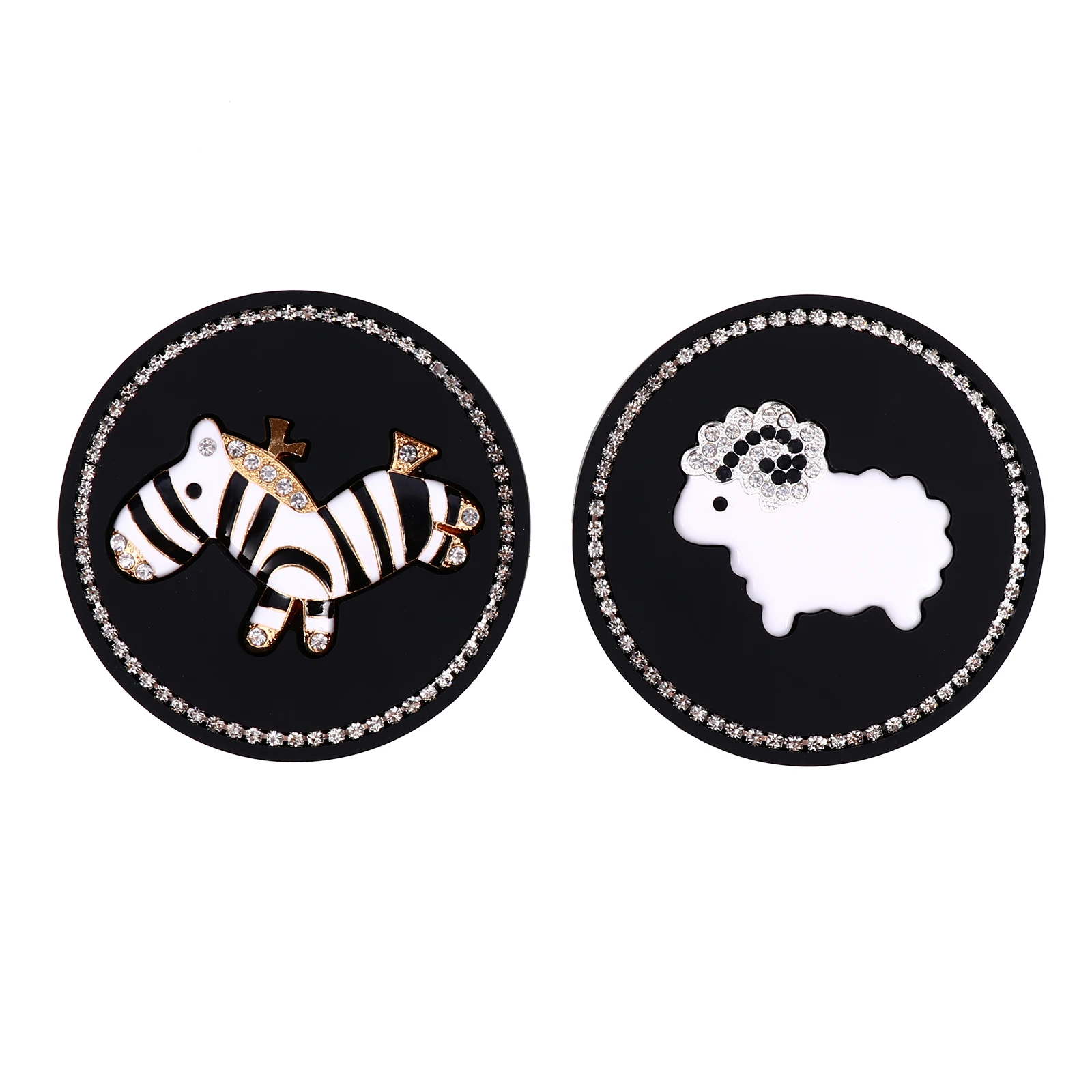 2Pcs Cartoon Rhinestone Coasters Silicone Car Cup Mats Non Slip Adjustable Vehicle Placemat Decor
2Pcs Cartoon Rhinestone Coasters Silicone Car Cup Mats Non Slip Adjustable Vehicle Placemat Decor