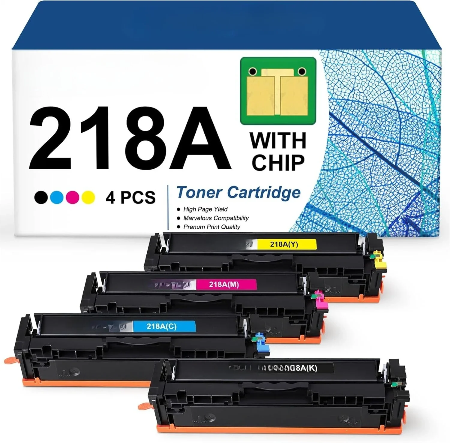218A Toner Cartridge Set 4 Pack Compatible Replacement for HP 218A 218X W2180A W2181A W2182A W2183A Works with MFP 3301 3201
218A Toner Cartridge Set 4 Pack Compatible Replacement for HP 218A 218X W2180A W2181A W2182A W2183A Works with MFP 3301 3201