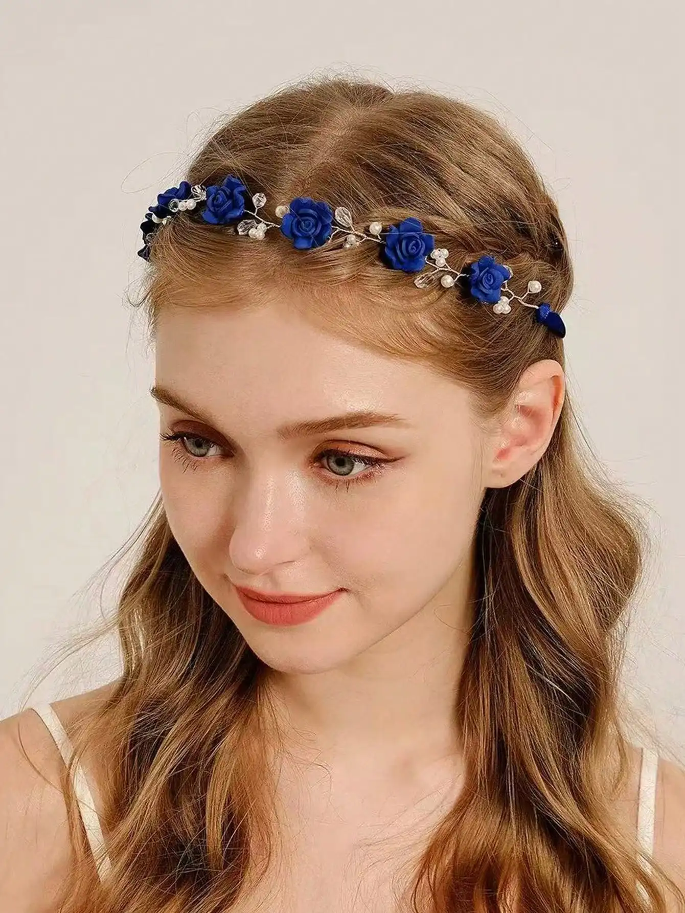 1pc Vintage Colorful Soft Clay Flower Bridal Headband, Elegant Handmade Pearl Hair Hoop Accessory For Wedding Dress
1pc Vintage Colorful Soft Clay Flower Bridal Headband, Elegant Handmade Pearl Hair Hoop Accessory For Wedding Dress