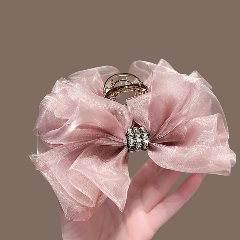 12.5CM New Water Diamond Mesh Bow Hair Clip Hairpin Back Head High Ponytail Hair Claws Headband Hair Accessories and Headband
12.5CM New Water Diamond Mesh Bow Hair Clip Hairpin Back Head High Ponytail Hair Claws Headband Hair Accessories and Headband
