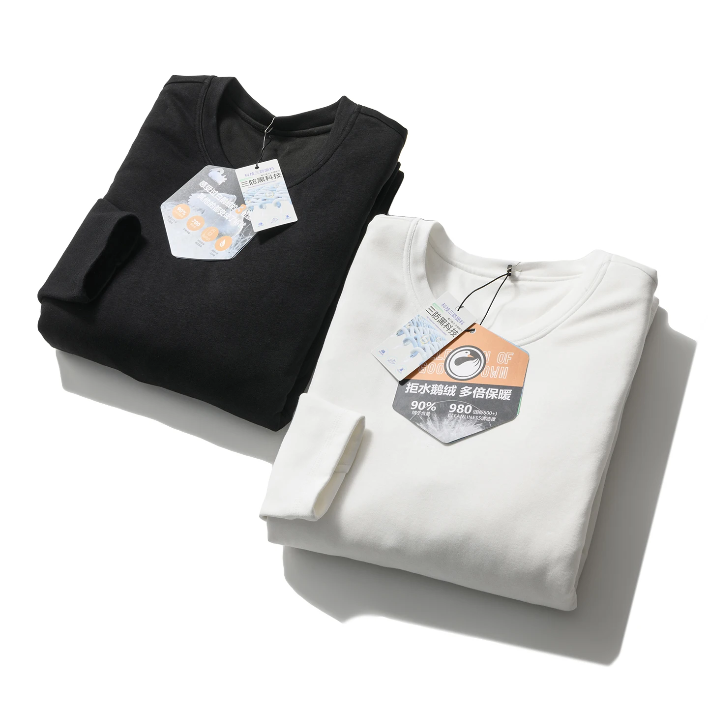 Men's White Goose down Filled Long Sleeve round Neck Base Shirt Water Resistant Warm Cotton Polyester Blend Casual Style
Men's White Goose down Filled Long Sleeve round Neck Base Shirt Water Resistant Warm Cotton Polyester Blend Casual Style