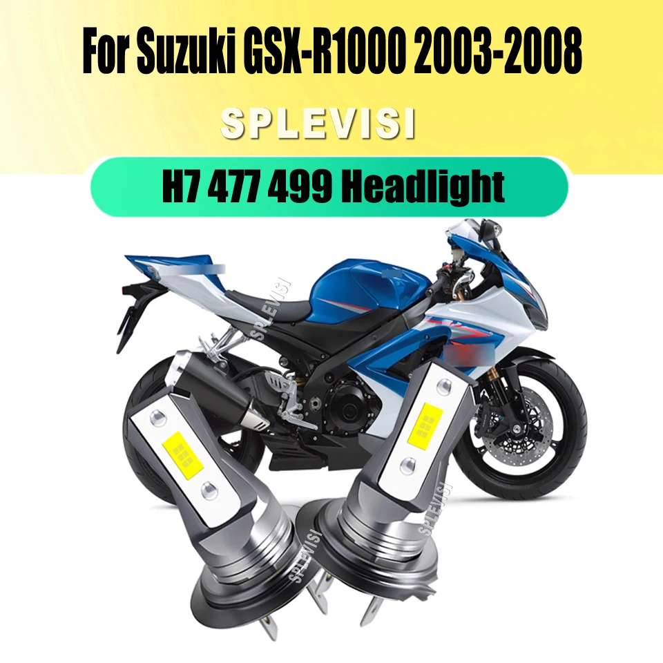 Luz H7 45W LED White Headlight Lamps - Better Beam Spread & Reduced Glare For Suzuki GSX-R1000 2003 2004 2005 2006 2007 2008
Luz H7 45W LED White Headlight Lamps - Better Beam Spread & Reduced Glare For Suzuki GSX-R1000 2003 2004 2005 2006 2007 2008