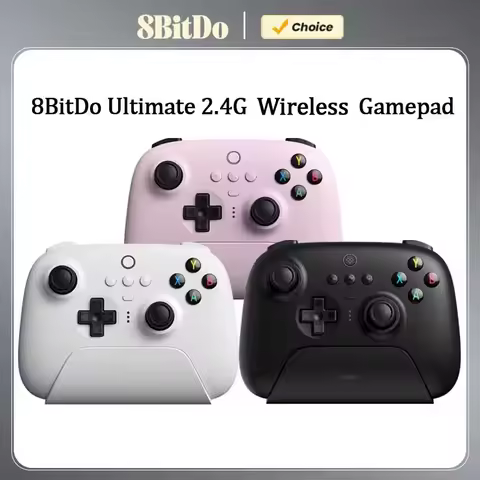 충전 도크가 포함된 8BitDo Ultimate 무선 2.4G 게임 컨트롤러, PC, Windows 10, 11, Steam, Android용 ALPS 조이스틱 게임패드