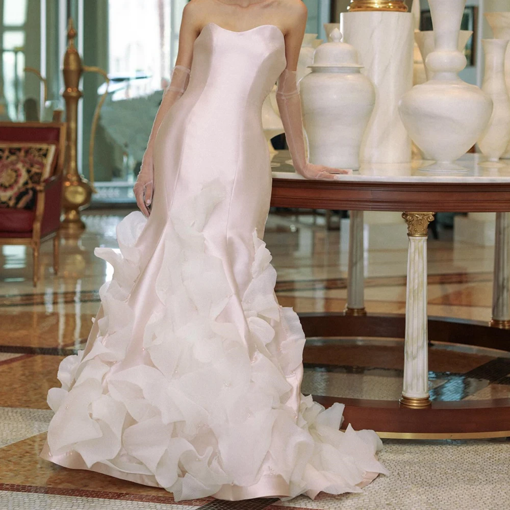CustomizedClassic Detachable Sleeves Pleats Tiered Evening Dresses Exquisite Mermaid Satin Sweetheart Party Gowns فساتين سهره نس
CustomizedClassic Detachable Sleeves Pleats Tiered Evening Dresses Exquisite Mermaid Satin Sweetheart Party Gowns فساتين سهره نس