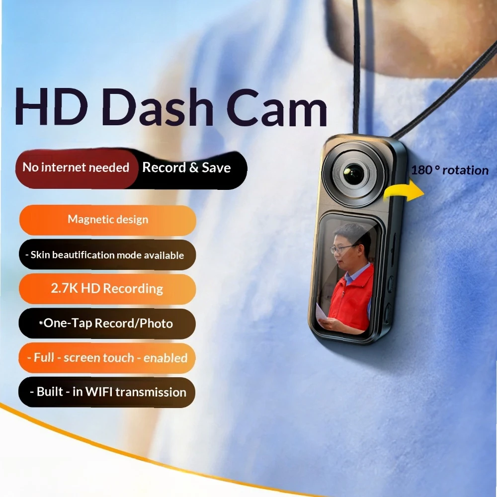 High-Definition Body Camera for Law Enforcement, Chest-Mounted Wearable Recorder for Field Work
High-Definition Body Camera for Law Enforcement, Chest-Mounted Wearable Recorder for Field Work