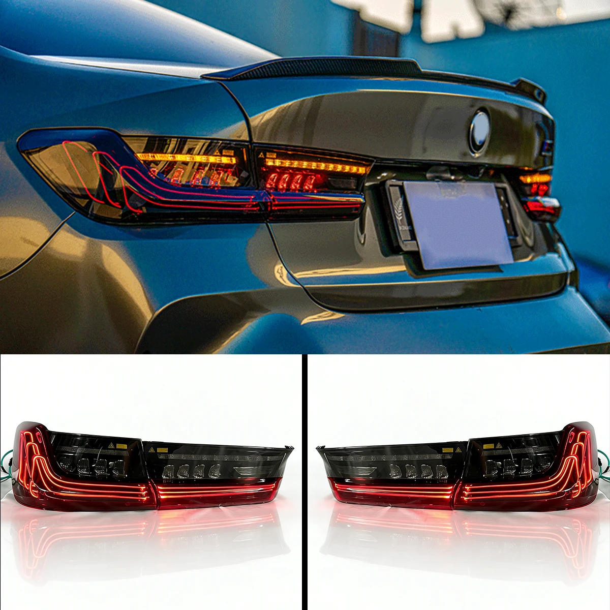 GTS Dragon Scale LED Tail Light Rear Lamp For BMW 3 Series M3 G20 G80 2019-2025 Facelift Plug And Play Modified Upgrade Tailligh
GTS Dragon Scale LED Tail Light Rear Lamp For BMW 3 Series M3 G20 G80 2019-2025 Facelift Plug And Play Modified Upgrade Tailligh